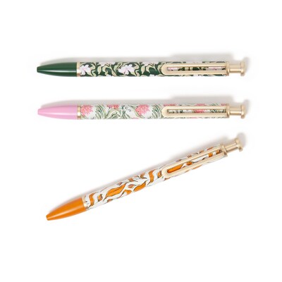 U Brands Monterey Retractable Pens Pen, Bold Point, 1.0mm, Black Ink, 3/Pack (7458U04-24)