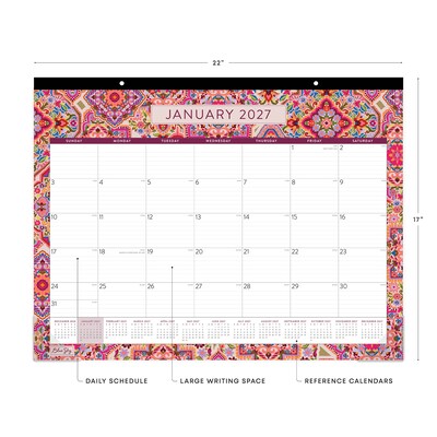 2027 Blue Sky Amalia 22 x 17 Monthly Desk Pad Calendar (148773-27)