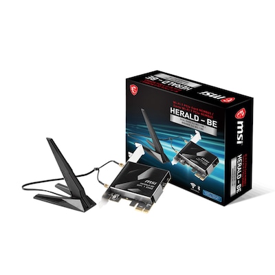 MSI HERALD-BE Wi-Fi 7 5800Mbps Tri-Band PCIe Wireless Adapter (HERALD-BEWIFI7MAX)