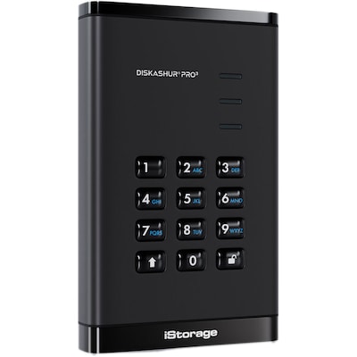 iStorage diskAshur PRO3 1TB 2.5 USB 3.2 Gen 1 Encrypted Portable External Solid State Drive (IS-DAP3-256-SSD-1000)