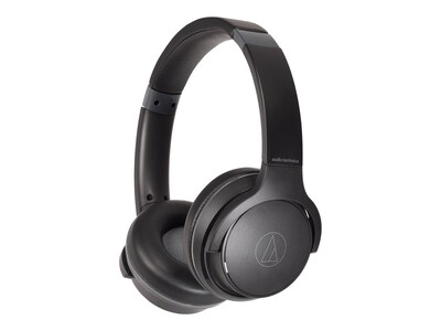 Audio-Technica Wireless On-Ear Headphones, Bluetooth, Black (ATH-S220BT BK)