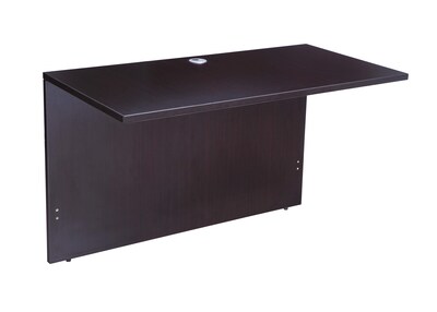 Boss Office Products 71" U-Shaped Desk with File Pedestal and Hutch, Mocha (GROUPA5-MOC)