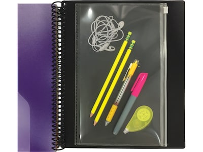 Better Office 24-Pocket Poly Project Folder, Multicolor (36900)