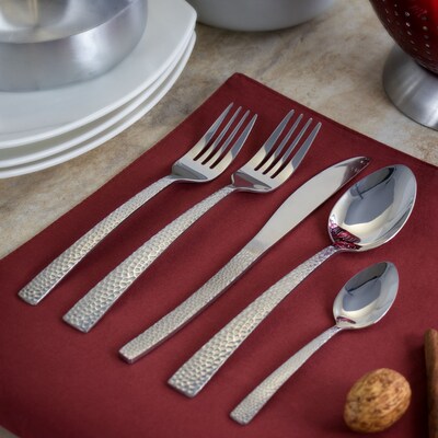 MegaChef Baily Stainless Steel Flatware Set,  20 Piece (937112452M)