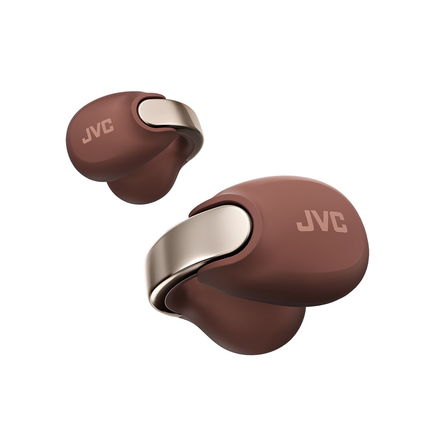 JVC Nearphones Wireless Open-Ear Earbuds, Bluetooth, Maroon (HANP1TT)