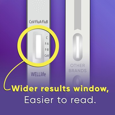 WELLlife COVID-19 / Flu A&B Home Test, 2/Pack (WCOVFLU-OTC-2)