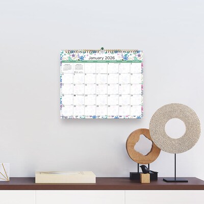 2026 Blueline Wildflowers 15" x 12" Monthly Wall Calendar (C171113)