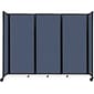 Versare The Room Divider 360 Freestanding Folding Portable Partition, 82"H x 102"W, Ocean Fabric (1182315)