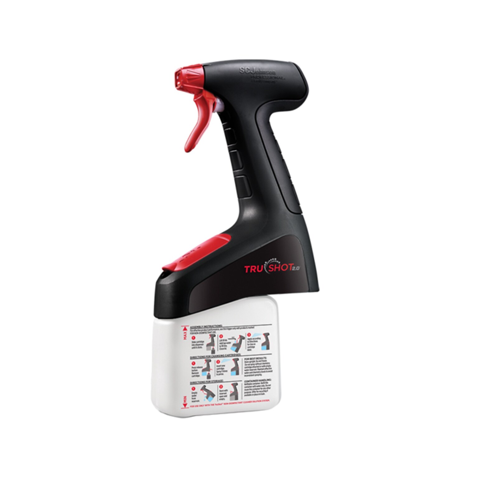 SC Johnson TruShot 2.0 10 oz. Spray Bottle with Trigger, Multicolor, 4/Carton (SJN311981)