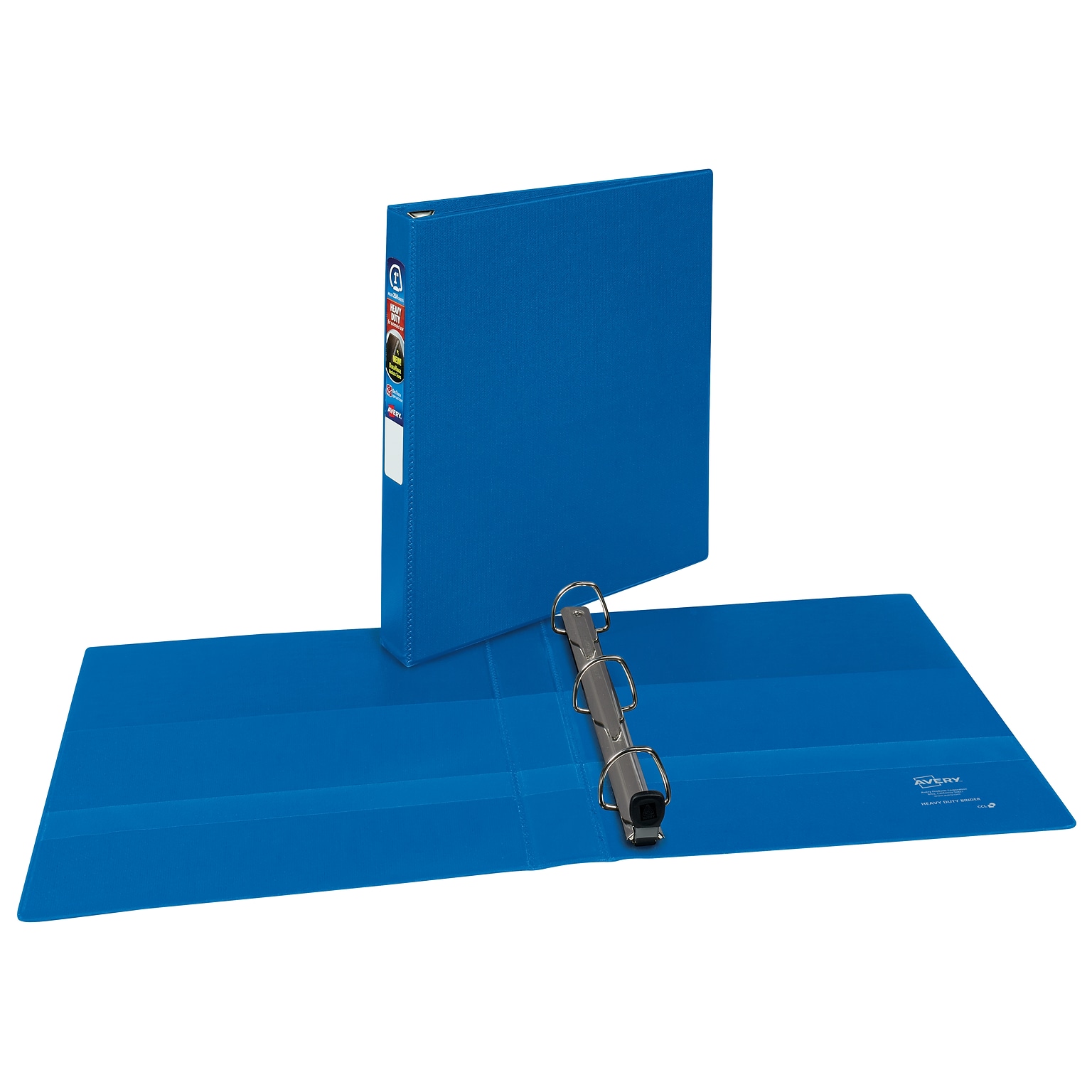 Avery Heavy Duty 1 3-Ring Non-View Binders, One Touch EZD Ring, Blue (79-889)