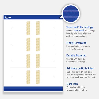 Avery  3" Blank Price & Merchandise Tags, White, 80/Carton (S00-EV4-PRMWT10)