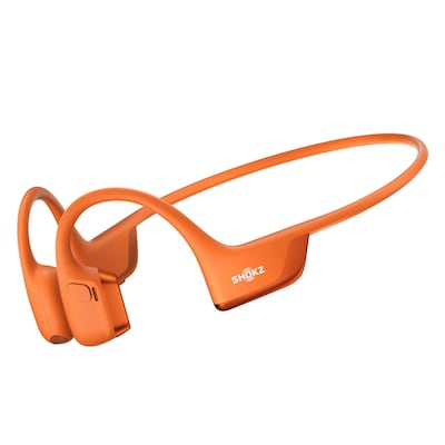 Shokz OpenRun Pro 2 Wireless Bone-Conduction Open-Ear Sport Headphones, Bluetooth, Orange (S820-ST-OR-US)