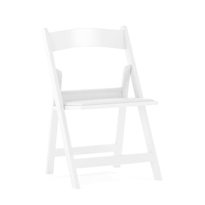 Flash Furniture Resin Kids Folding Chair, White (LEL1K)