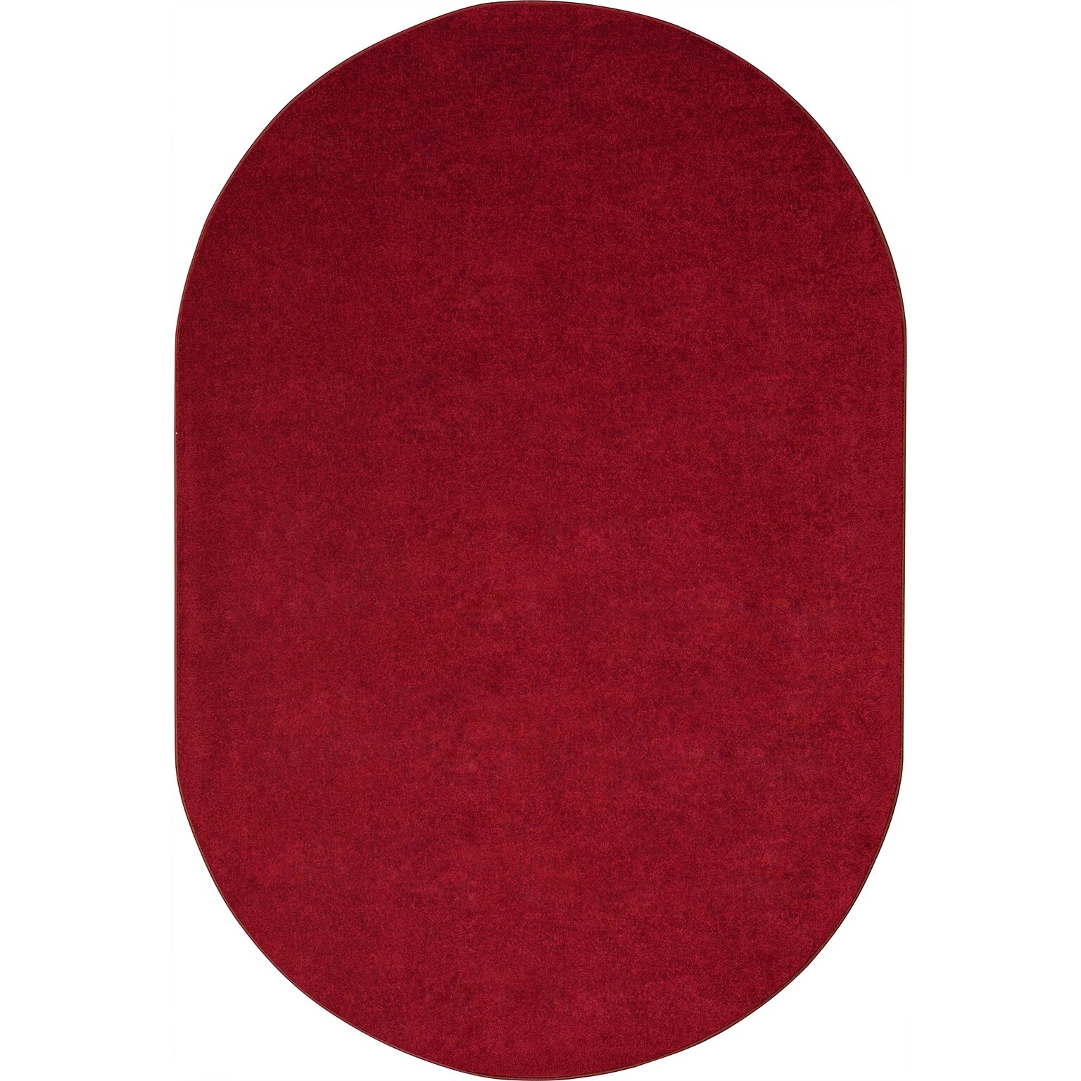Joy Carpets Endurance Polyester 12 x 76 Oval Machine Tufted Rug, Burgundy (80SS-01)