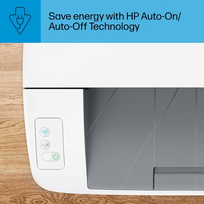 HP LaserJet M110w Wireless Black & White Laser Printer, Perfect for Home Office, Instant Ink eligible (7MD66F)