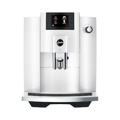 JURA E6 2-Cups Coffee & Espresso Machine Combination, Piano White (15559)