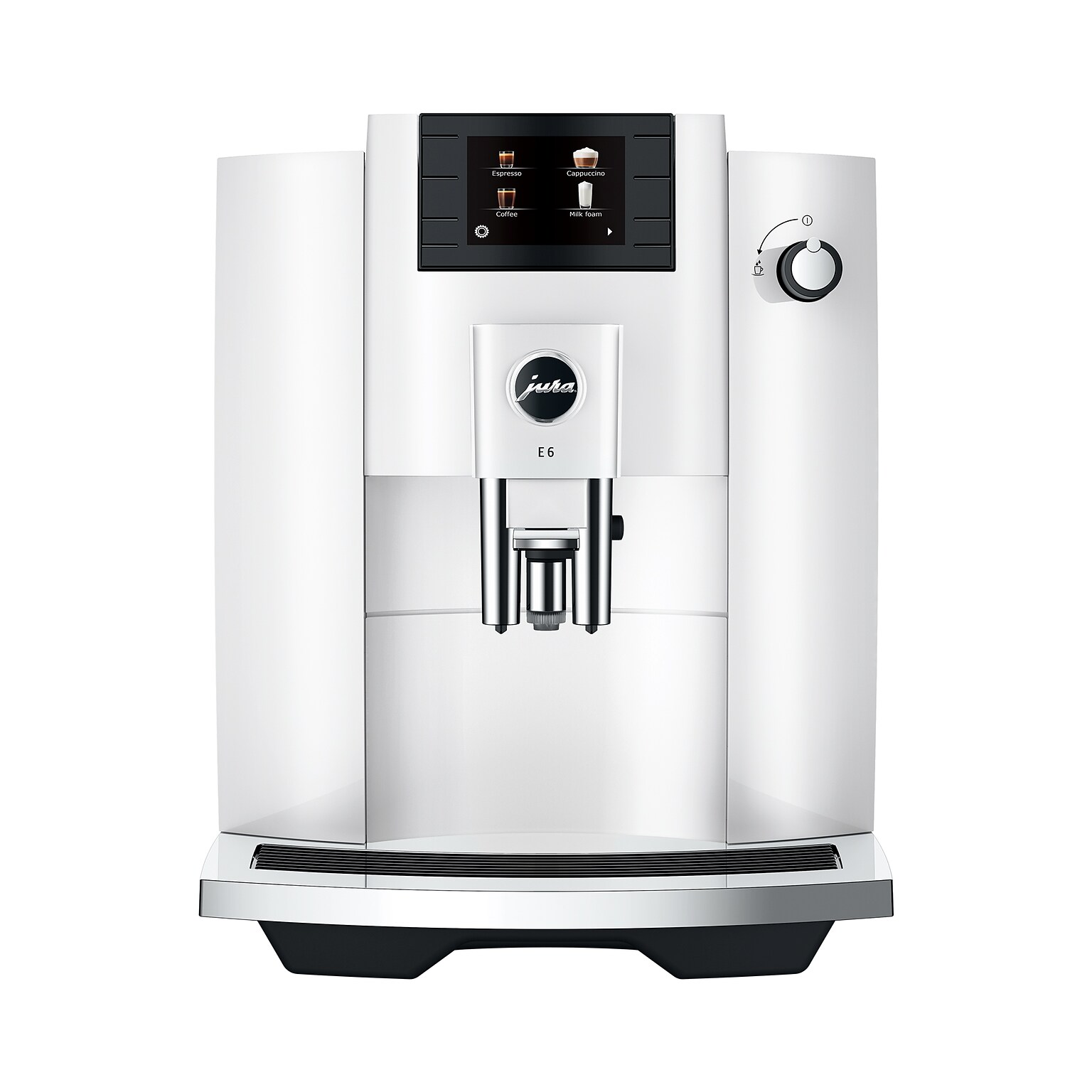 JURA E6 2-Cups Coffee & Espresso Machine Combination, Piano White (15559)
