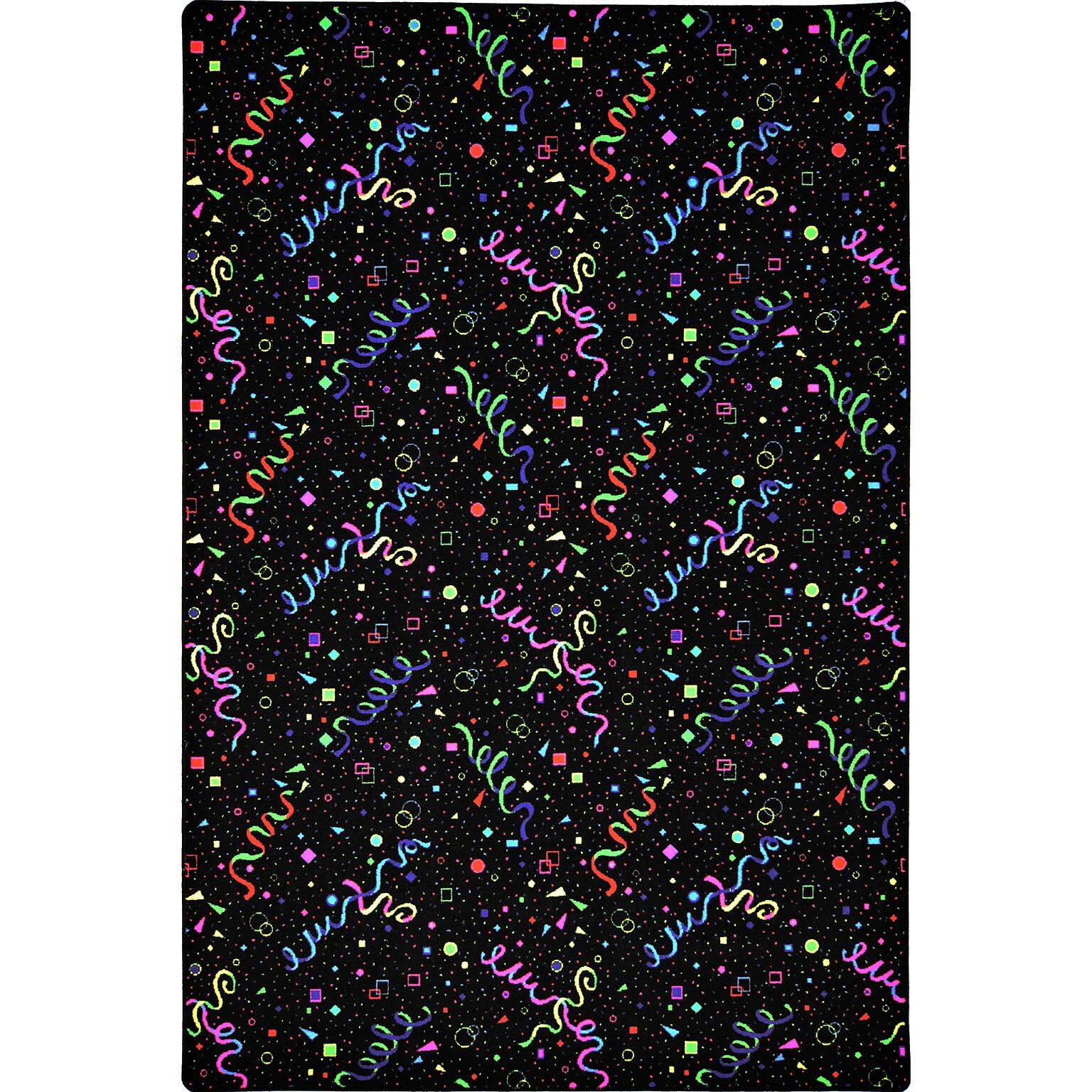 Joy Carpets Celebration Nylon 12 x 76 Machine Tufted Rug, Fluorescent (36S)