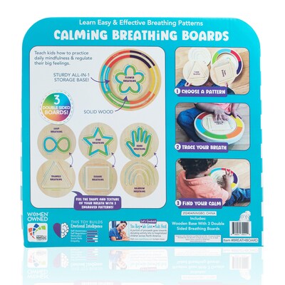 Open the Joy Calming Breathing Boards, Multicolored, 4/Set (OTJBREATHBORD)