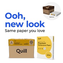 Quill Brand® 8.5 x 11 Premium Multipurpose Paper, 20 lbs., 97 Brightness, 5 Reams/CT (X81150CT)