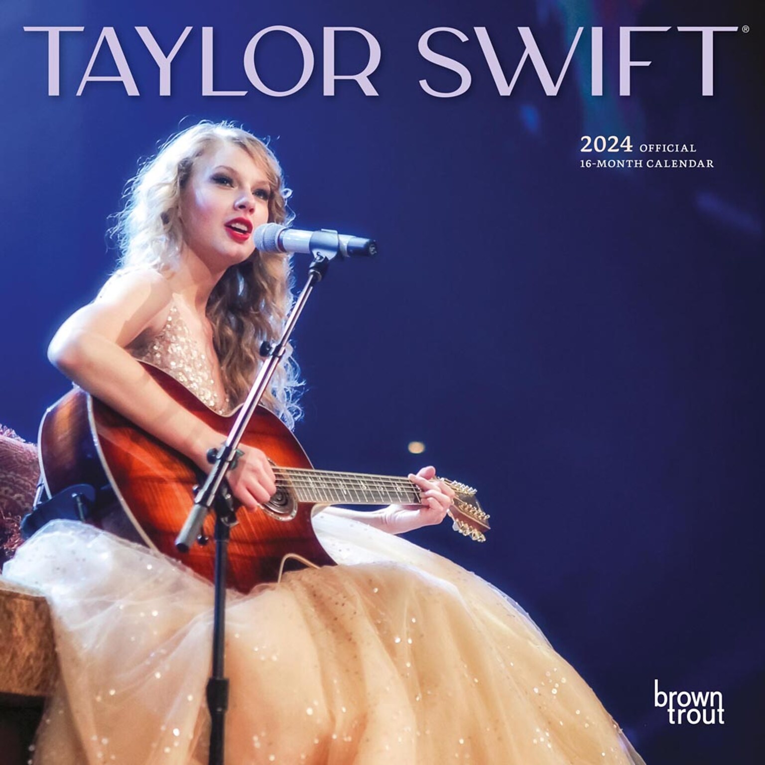 2024 BrownTrout Taylor Swift 7" x 14" Monthly Mini Wall Calendar