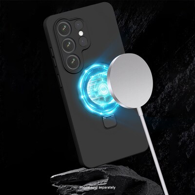 SaharaCase Venture Series MagSafe Compatible Phone Case for Samsung Galaxy S26 Ultra, Shock Absorbing, Black (CP01143)