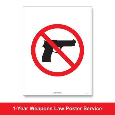 ComplyRight Weapons Law Poster Service, Kansas (U1200CWPKS)