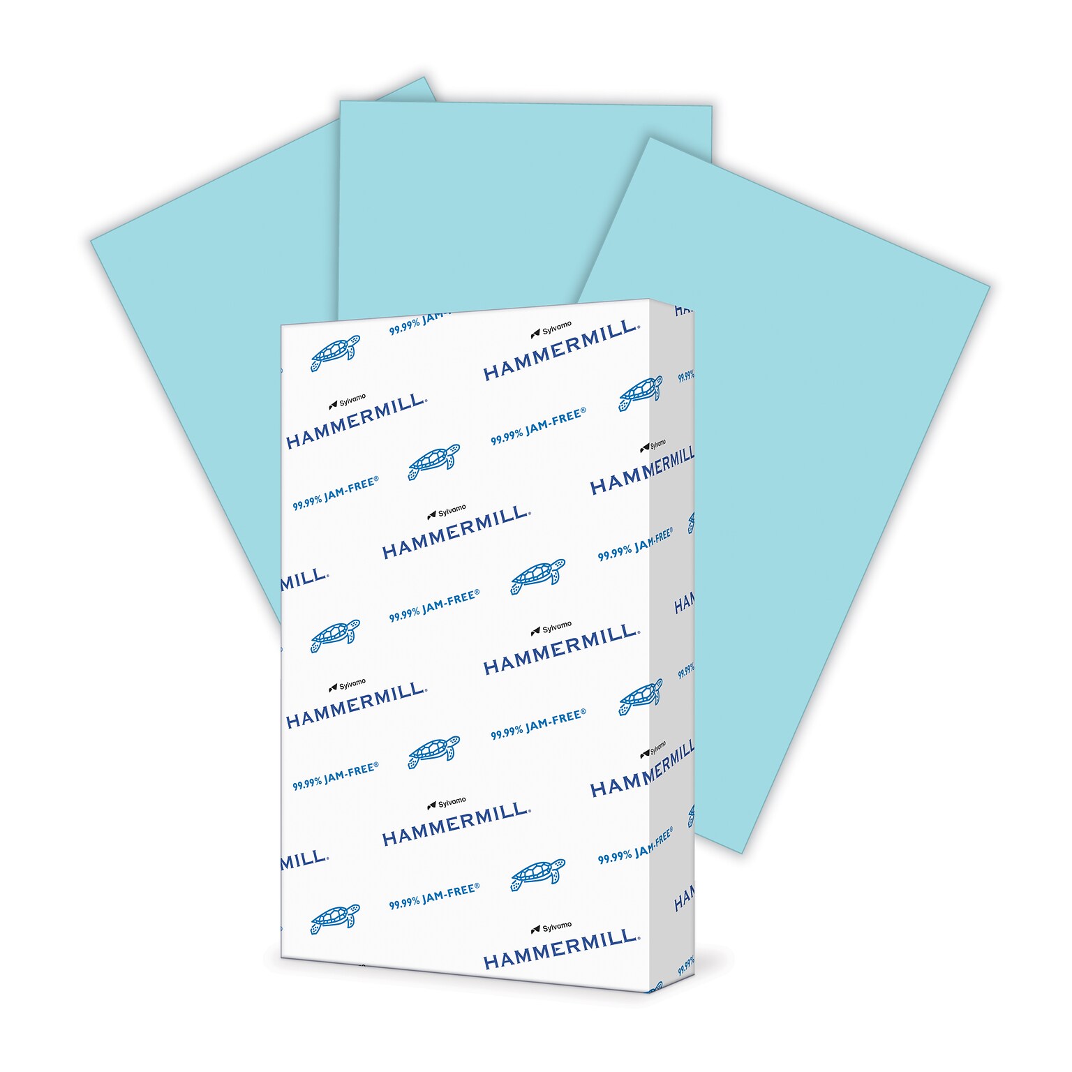 Hammermill Colors Multipurpose Paper, 20 lbs., 8.5 x 14, Blue, 500 Sheets/Ream (103317)