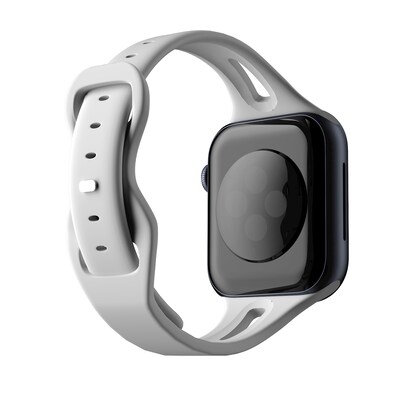 LAX Sleek Silicone Band for Apple Watch, Gray