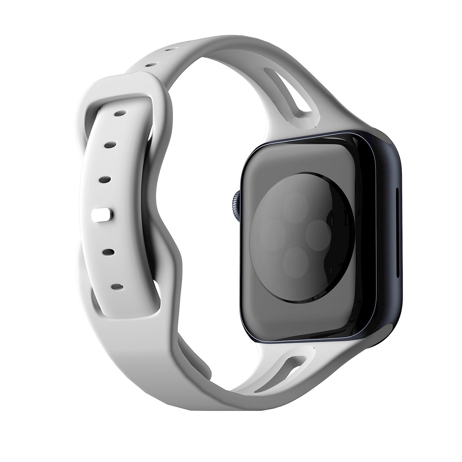 LAX Sleek Silicone Band for Apple Watch, Gray
