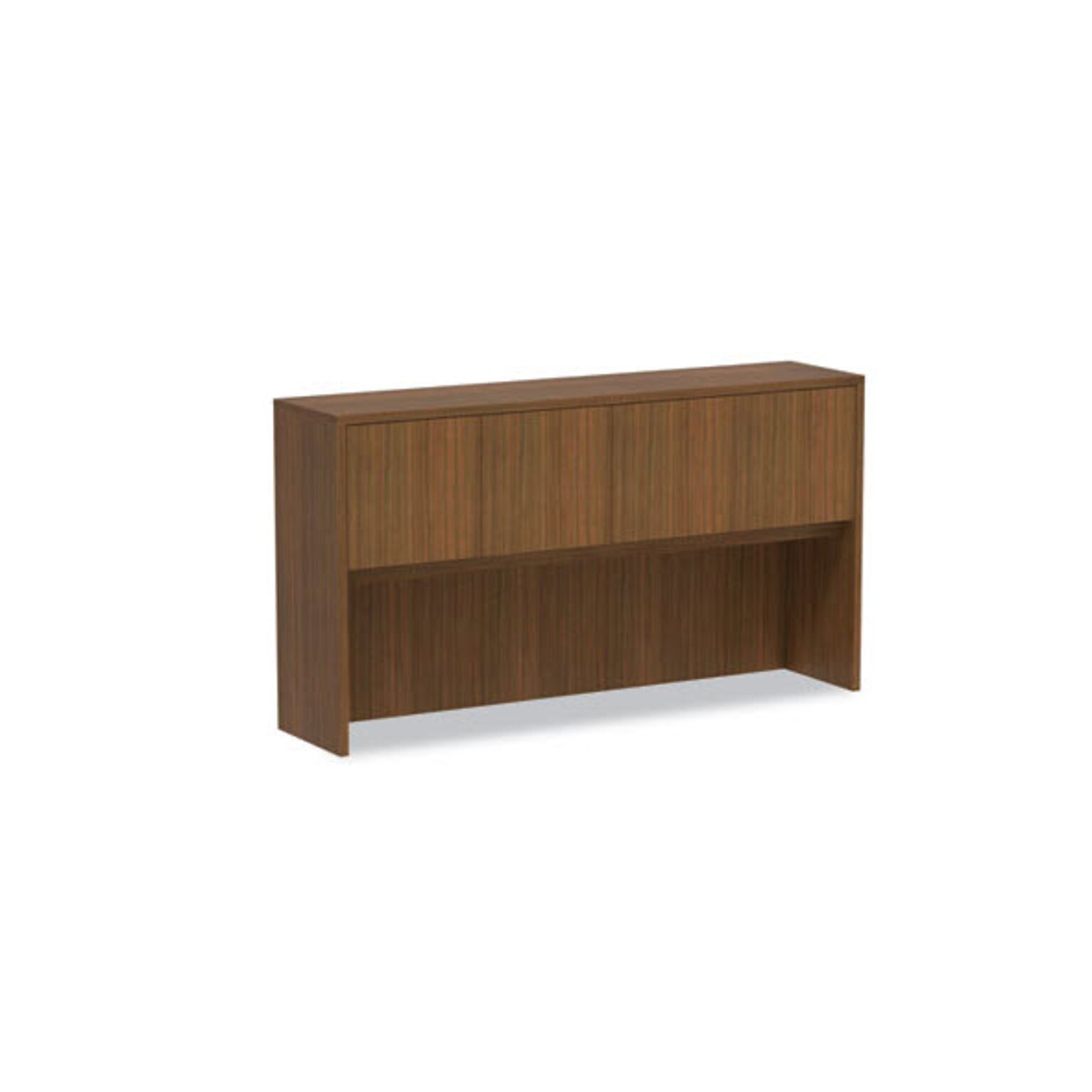 Alera Valencia Series Hutch, 3-Comp, 64.75w x 15d x 35.38h, Modern Walnut