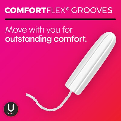 U by Kotex Click Super Compact Tampon, Unscented, 32/Pack (51584)