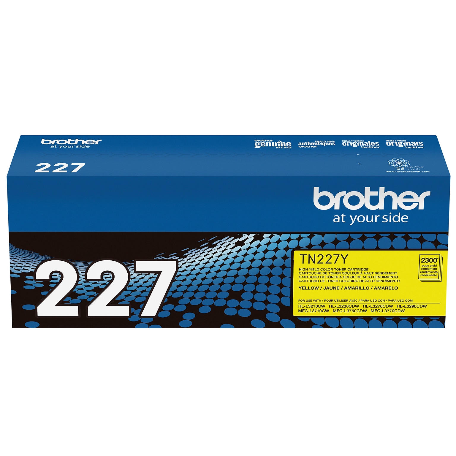 Brother TN-227 Yellow High Yield Toner Cartridge (TN227Y)