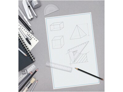 Better Office Graph Pad, 11" x 17", Quad-Ruled, White, 25 Sheets/Pad (25600)