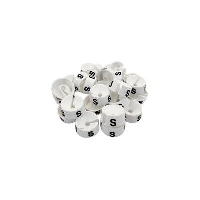 Nahanco Plastic Size Markers, White (SM25SWB)