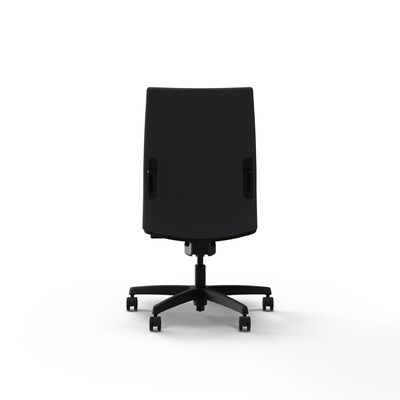 HON Ignition 2.0 Mid-Back Upholstered Task Chair, Height & Width Adjustable Arms, Black Vinyl (HIWMUL.Y1.N.H.SX23.AL.SB.T)