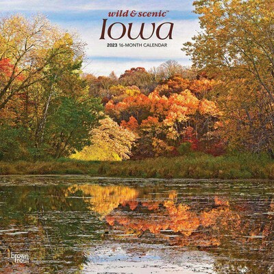 2023 BrownTrout Iowa Wild & Scenic 12 x 12 Monthly Wall Calendar, (9781975451820)