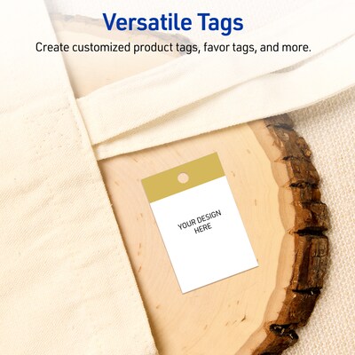 Avery  3" Blank Price & Merchandise Tags, White, 80/Carton (S00-DJW-PRMWT10)