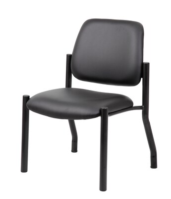 Boss Armless Guest and Reception Area Chair, Black (B9595AM-BK)