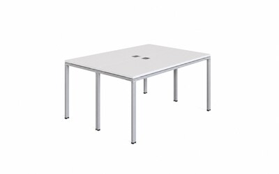 Boss Office Products Simple System 48W Desk, White, 2/Set (SGSD013-110-WT)