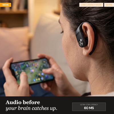 Treblab Wireless Noise Canceling Earbuds, Bluetooth, Black (X4)
