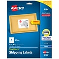 Avery TrueBlock Inkjet Shipping Labels, 3-1/3 x 4, White, 6 Labels/Sheet, 25 Sheets/Pack (8164)