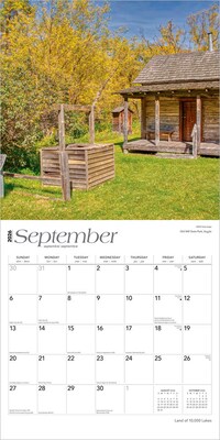 2026 BrownTrout Land of 10 000 Lakes Minnesota Places 12" x 12" Monthly Wall Calendar (9798330704293)