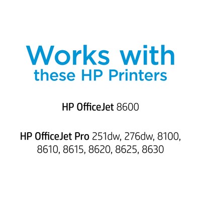 HP 951 Cyan/Magenta/Yellow Standard Yield Ink Cartridge, 3/Pack (CR314FN#140)