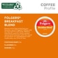 Folgers Breakfast Blend Coffee, Light Roast, 0.24 oz. Keurig® K-Cup® Pods, 24/Box (000370677/6684)