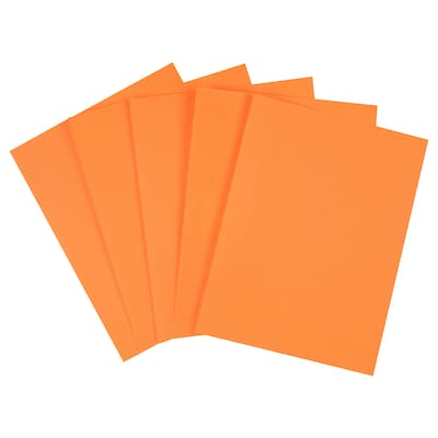 Staples Brights Multipurpose Colored Paper, 20 lbs., 8.5 x 11, Orange, 500/Ream (25208)