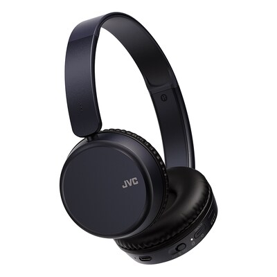 JVC Wireless On-Ear Foldable Headphones, Bluetooth, Blue (JVCHAS36WA)