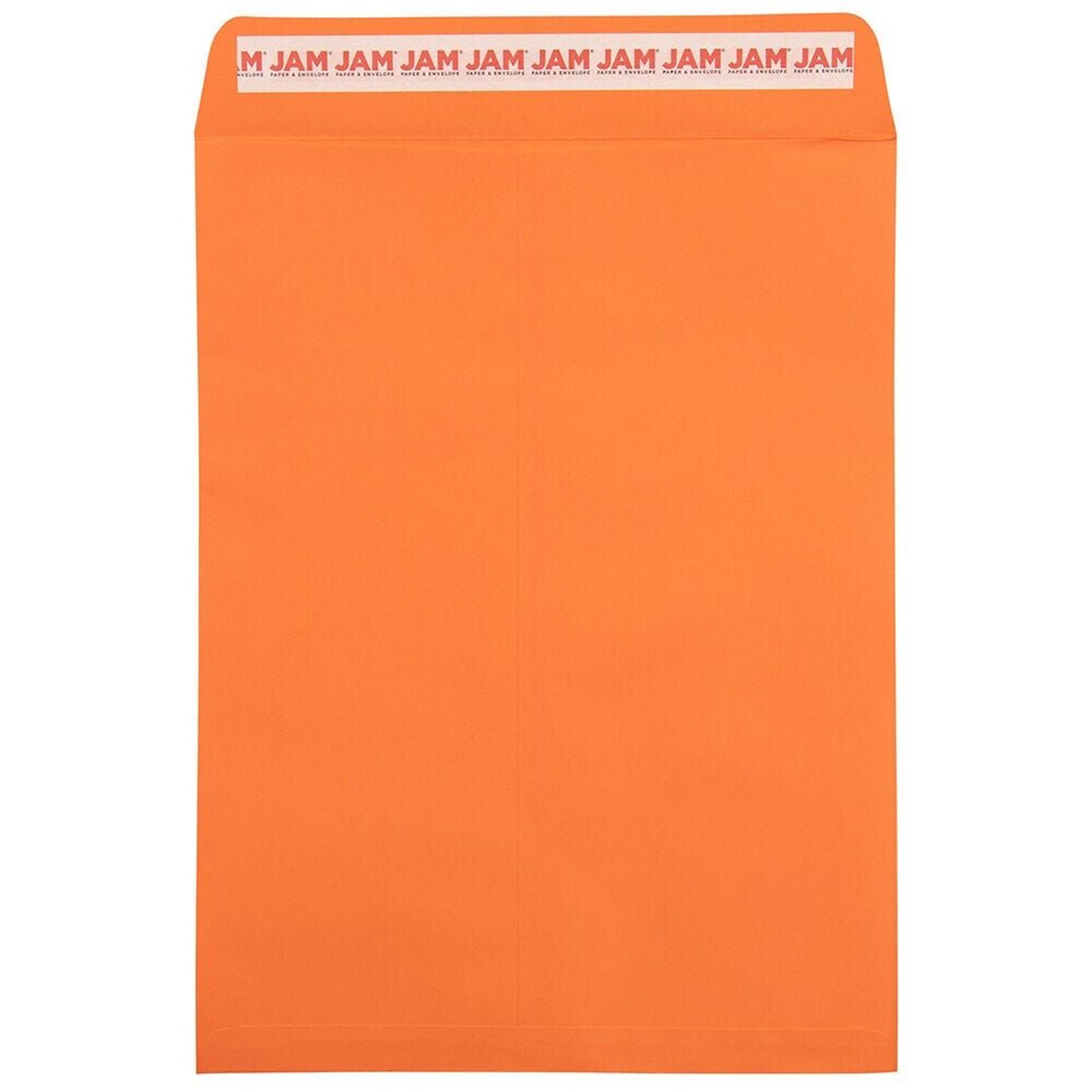 JAM Paper Self Seal Catalog Envelope, 9 x 12, Orange, 50/Pack (185747509I)