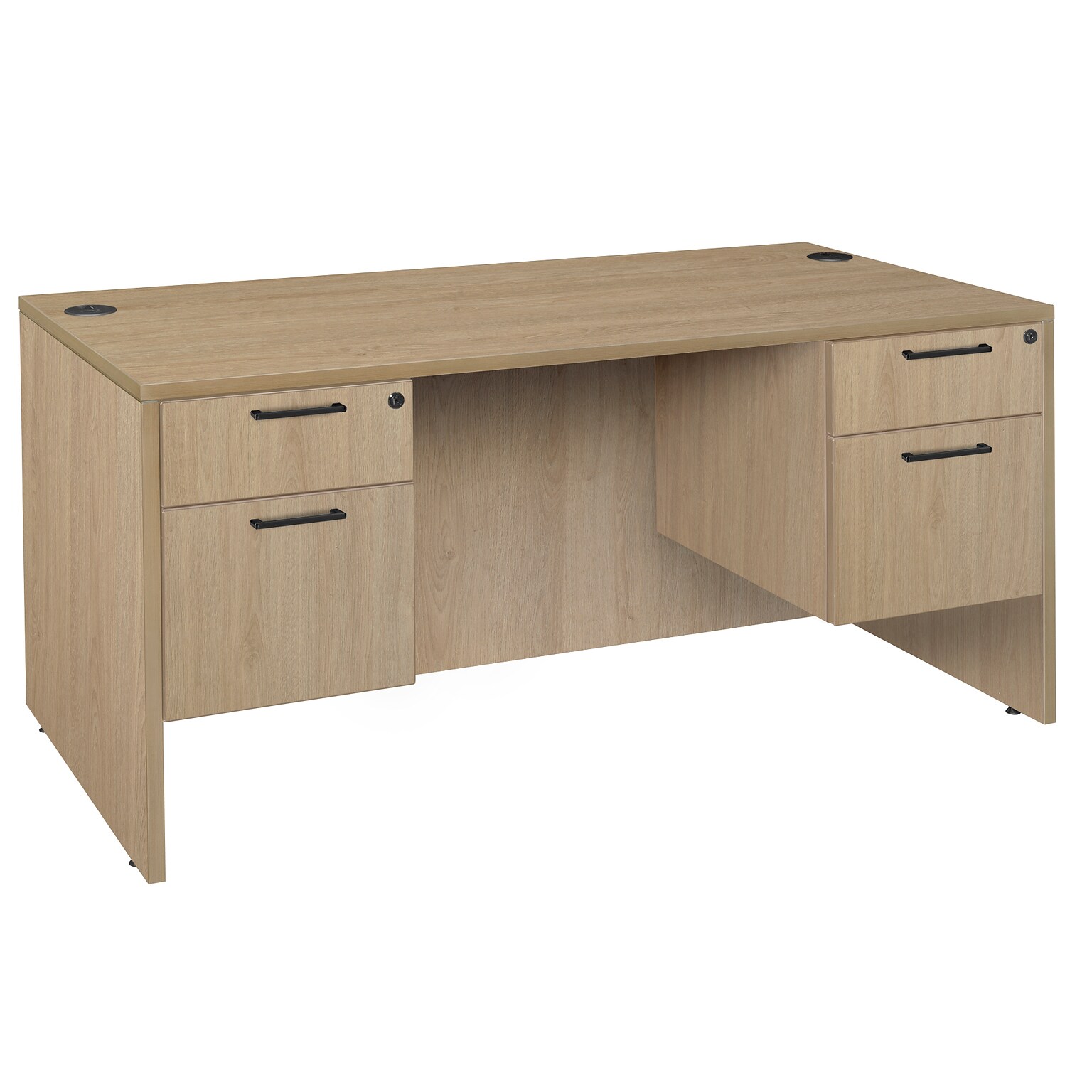 Regency Legacy 60W Double Pedestal Desk, Noble Oak (LDP6030NO)