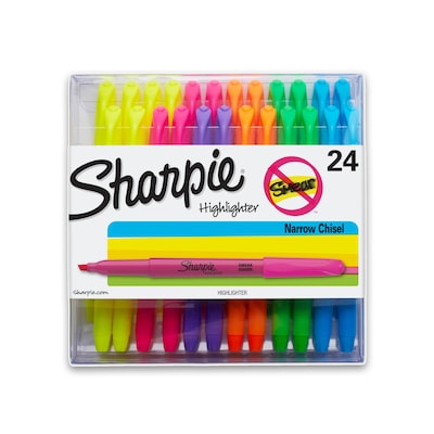 Sharpie Pocket style Highlighters Assorted Colors 4 Pens Plus 2 Bonus